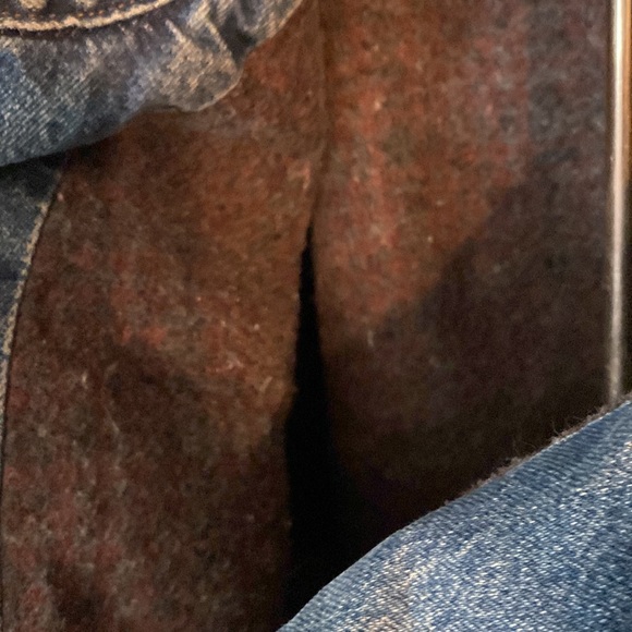 Vintage wrangler rugged wear Jean jacket with wool liner - Picture 8 of 9